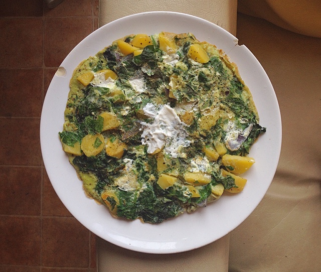 frittata chèvre épinards thefitnesstheory cuites fromage